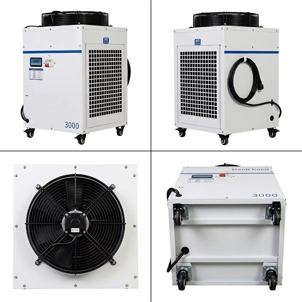 Industrial Grade Laser Engraver - 工業用ハンドヘルドファイバーレーザーチラー（彫刻・溶接用）モデルHL-3000-QG22 低騒音・高耐久性