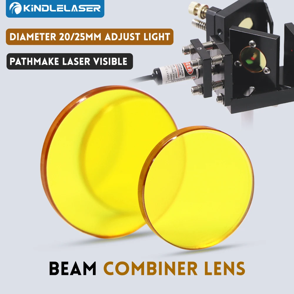 Laser Beam Expander - レーザービームコンバイナーレンズ直径20mm 25mm CO2レーザー彫刻切断機用、光路を調整し、レーザーを可視化します