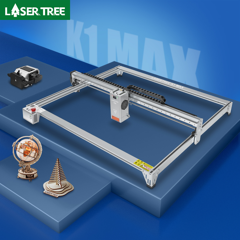Industrial Handheld Laser Engraver - レーザーツリー-60wレーザーモジュール、20w、40wパワー、ttlモジュール、木材彫刻、切断機、DIYツールを備えた調整可能なレーザー彫刻機