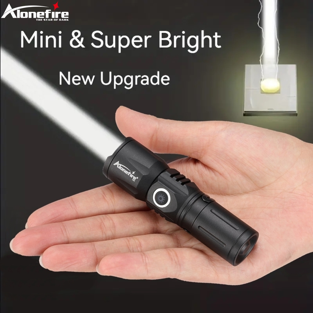 Laser Beam Expander - ズームホワイトビームライト長距離ミニ懐中電灯タイプ C USB 充電式ポータブルポケットトーチホームアウトドア 16340 バッテリー
