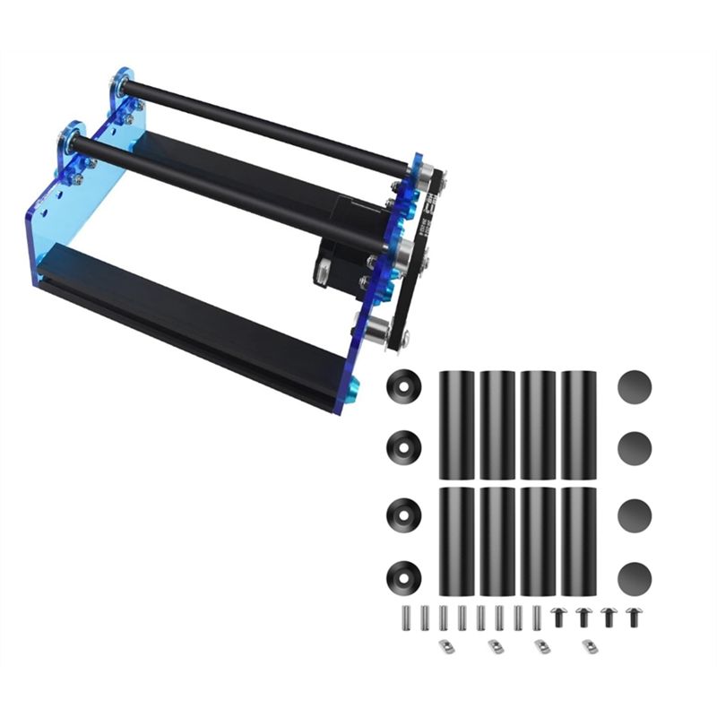 Rotary Axis Laser Engraver - B17C 円筒形オブジェクトの彫刻用 Y 軸ロータリーローラーレーザー彫刻モジュール缶の彫刻用 DIY ツール