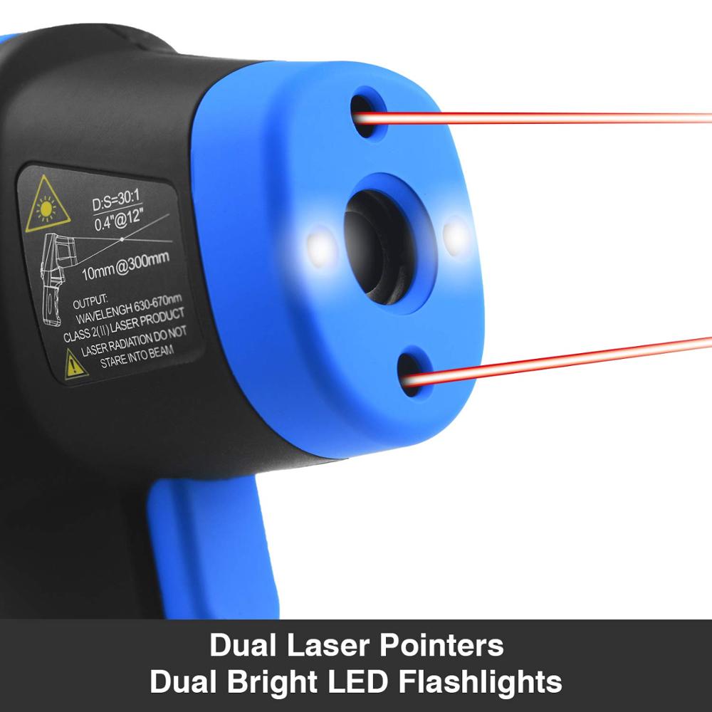 赤外線温度計-50 ℃ から1500 ℃ のレーザー高温計1 - Industrial Laser Temperature Gun のレビューと価格