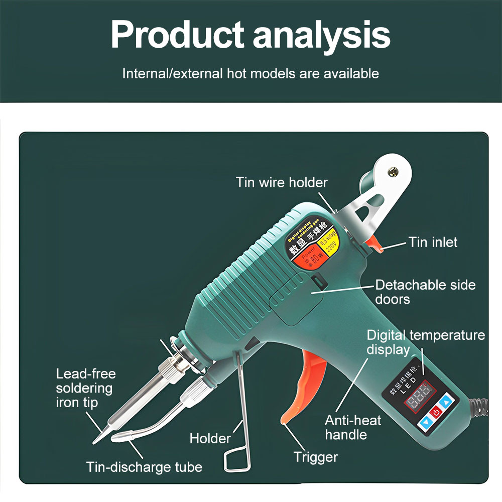 80 ワット 120 ワットデジタルハンドヘルドはんだガン米 - Industrial Laser Welding Tool のレビューと価格