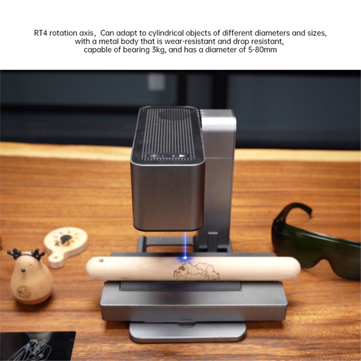 MR.CARVE C1 5W レーザー彫刻機用 R4 ロータ - Rotary Axis Laser Engraver のレビューと価格