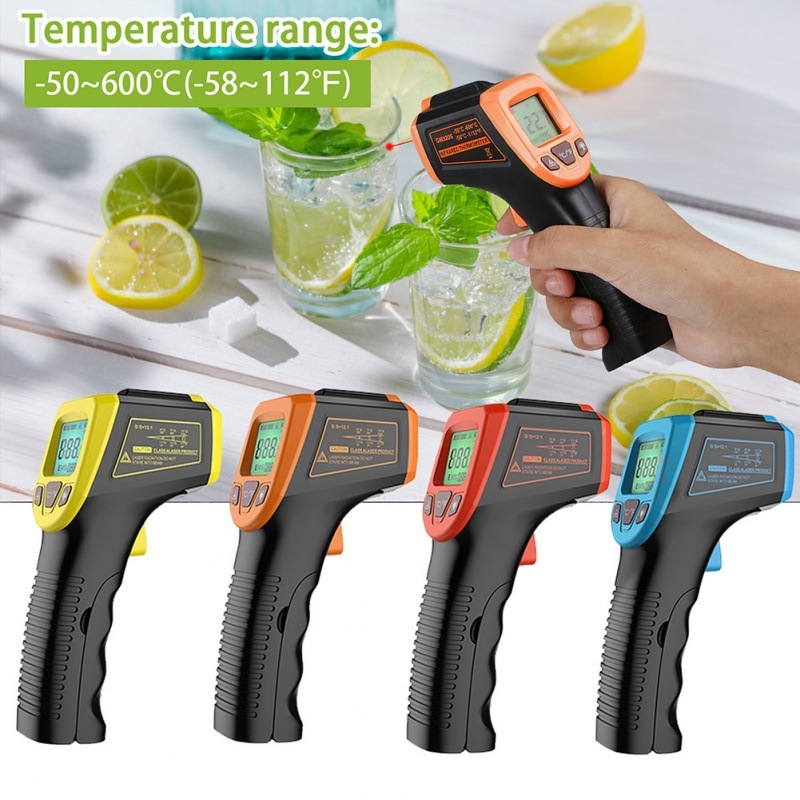 工業用非接触赤外線温度計温度ガン -50~600℃ ° C高 - Industrial Laser Temperature Gun のレビューと価格