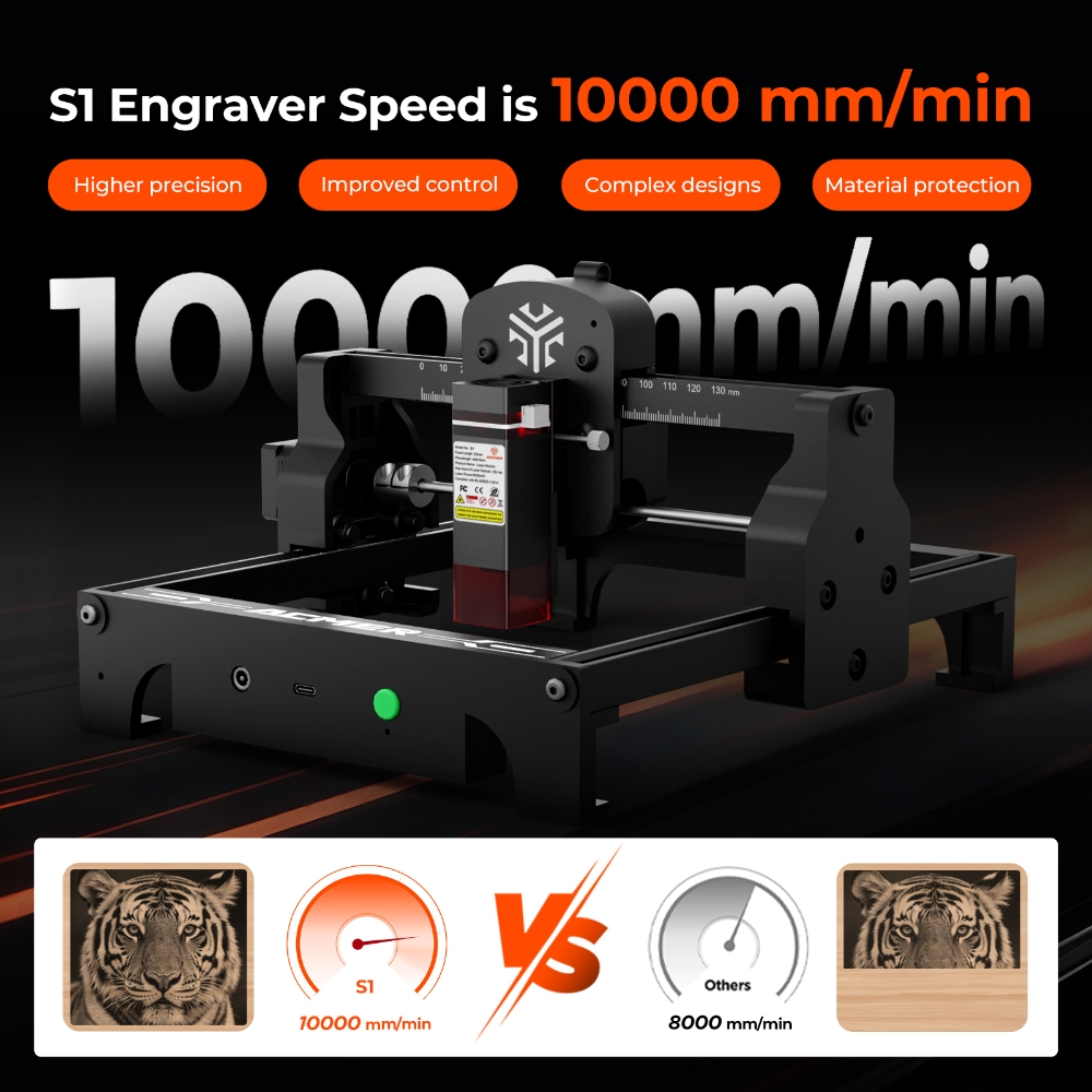ACMER S1 6W/3.5W/2.5W ミニポータブルレ - Industrial Handheld Laser Engraver のレビューと価格