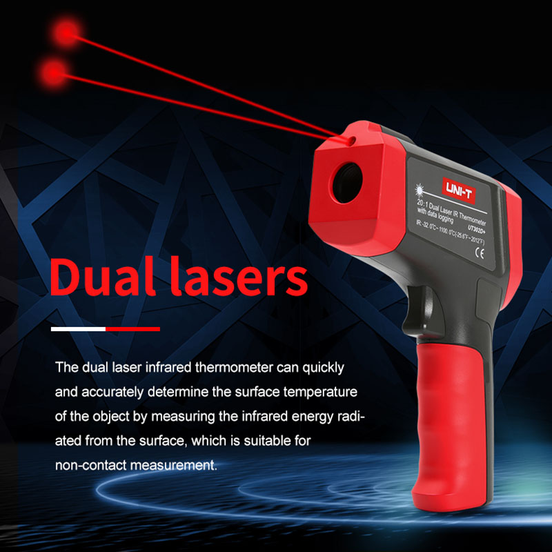 ユニ-t-デジタル赤外線温度計,非接触,工業用レーザー温度計 - Industrial Laser Temperature Gun のレビューと価格