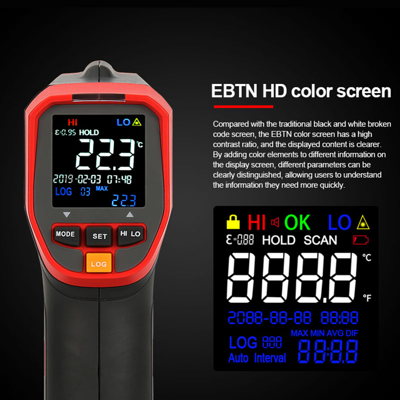 ユニ-t-デジタル赤外線温度計,非接触,工業用レーザー温度計 - Industrial Laser Temperature Gun のレビューと価格