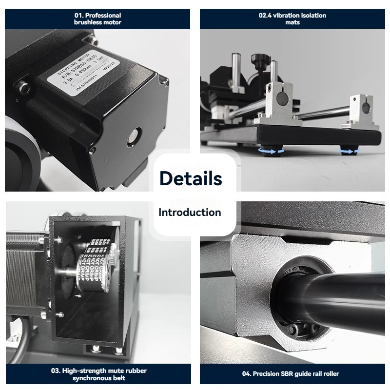 ブラシレスモーター付きCNCレーザー彫刻機回転軸、10-15 - Rotary Axis Laser Engraver のレビューと価格