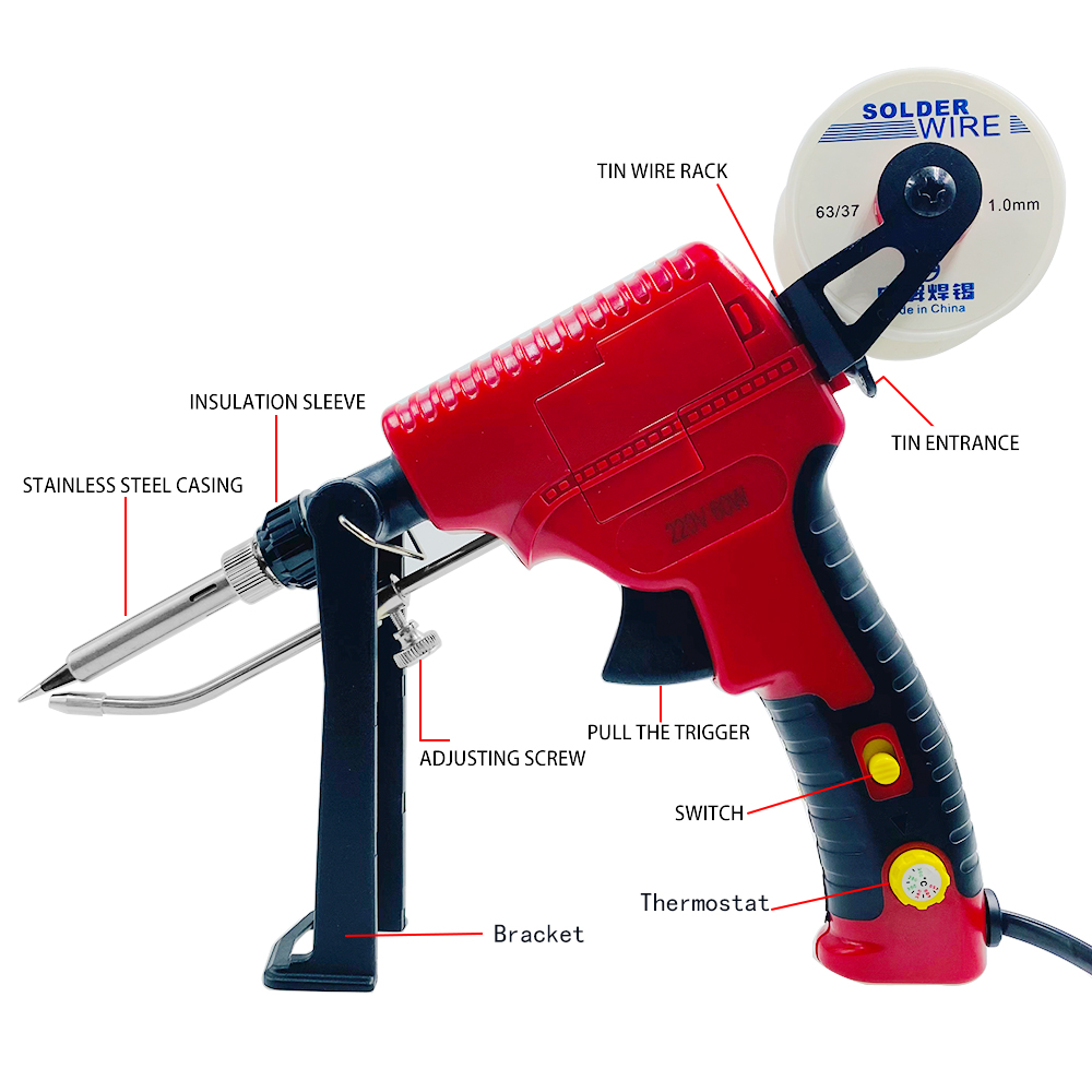 電気はんだごてガン手持ち式内部加熱はんだごて自動的に送信錫ガ - Industrial Laser Welding Tool のレビューと価格