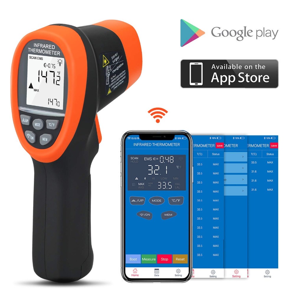 BTMETER デジタル高温計非接触 IR 温度計 -58  - Industrial Laser Temperature Gun のレビューと価格