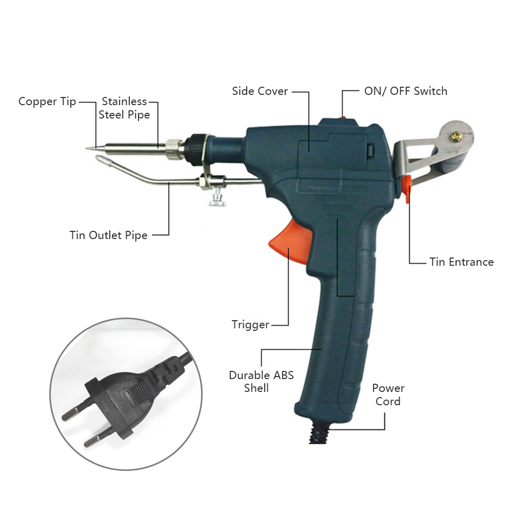 60W ハンドヘルドはんだごて 内部加熱式電気はんだごて 錫 - Industrial Laser Welding Tool のレビューと価格